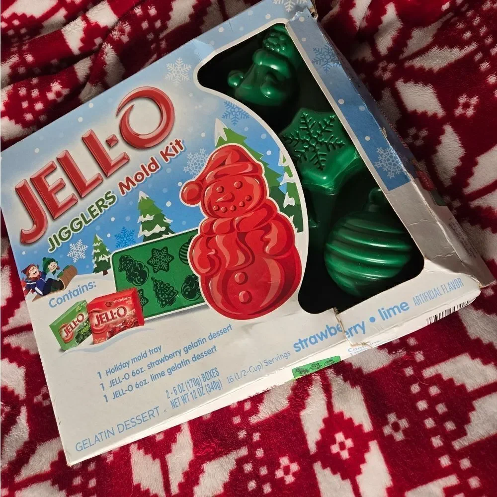 Jell-O Jigglers Mold Kit snowflakes snowman, Christmas tree, ornament